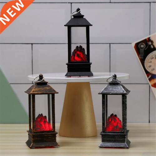Halloween Wind Lamp Black Carbon Flame Lamp Electric Lamp