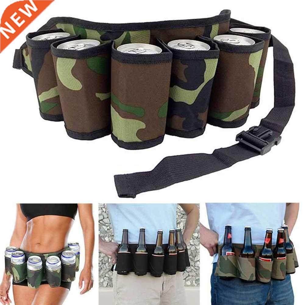 portable beer belt 6 pack holster hanging organizer