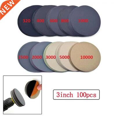100pcs -Inch Assorted Sandpaper Wet And Dry Sanding Discs 7