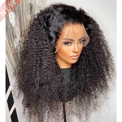 High Density Kinky Curly Glueless Synthetic Hair Lace Front