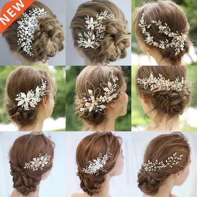 Bridal Hair Comb Clip Headband Wedding Hair Accessories Rhin