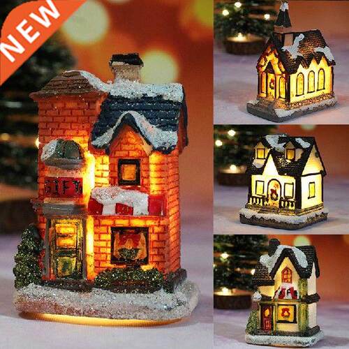 Resin House Miniatures Figurines Garden Decoration Outdoor