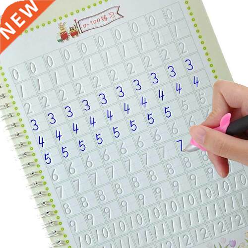 New Arabc numerals Copybook Groove desgn Chldren Regular