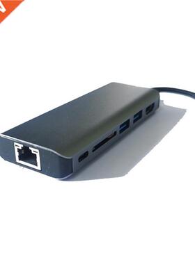 6 In 1 USB C HUB, To HDMI + Gigabit Ethernet Port + 2XUSB3.0