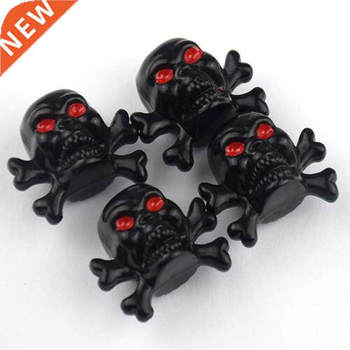 4Pcs/Set Unversal Car Skull Style Antrust Copper Core Moto