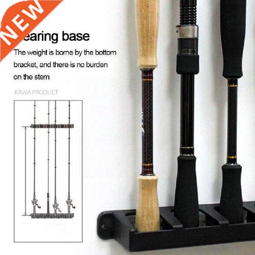 Vertical 6-rod Rack Fishing Pe Hder Rod Hders Wall