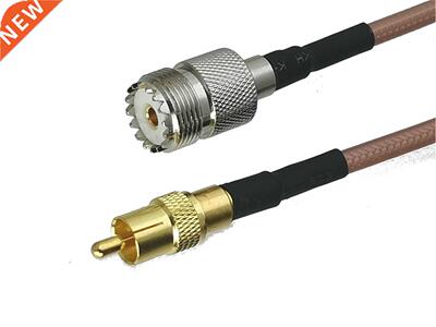 1Pcs RG142 UHF SO239 Femle jck to RC TV Mle plug Strigh