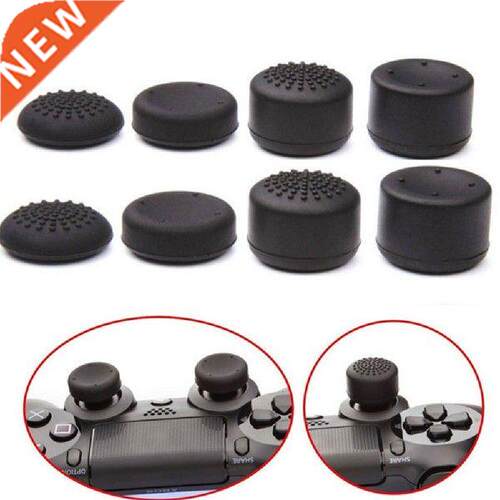 8pcs Silicone Game Controller Thumb Stick Grip Cap for