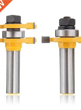 1/2 Inch Shank Matched Tongue Groove Router Bits Set 3 Teeth