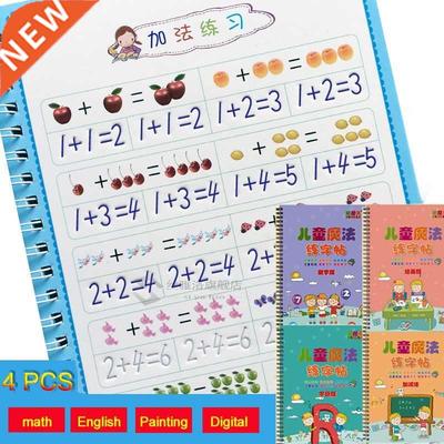 4 Books Copybook Calligraphy Books Kids Handwriting Learni