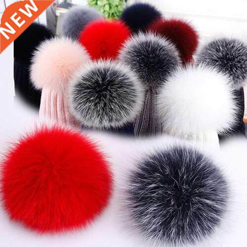 8/10cm Plush Hairball Pom Poms Faux Fox Fur Pompom For Women
