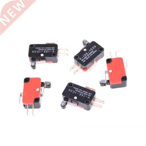 5Pcs Micro Short Hinge Roller Lever Control Limit Switch SPD