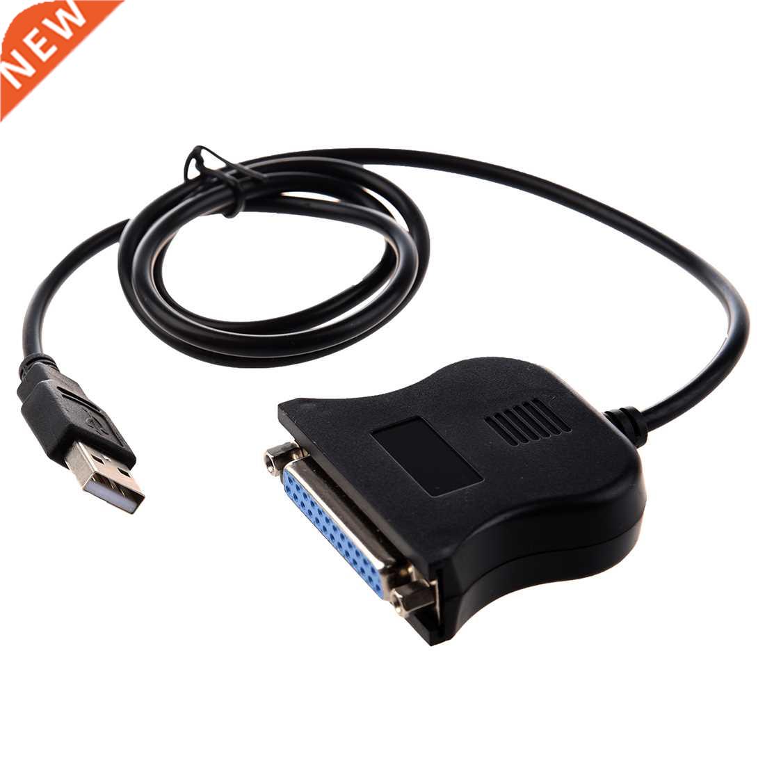 black USB Parallel (D-SUB25 pin) conversion printer cable
