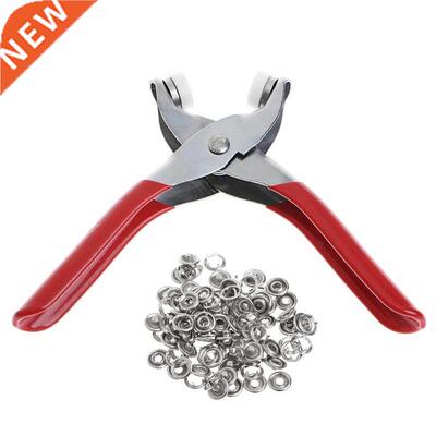 100pcs 9.5mm Metal Sewing Prong Rings Buttons Press Studs