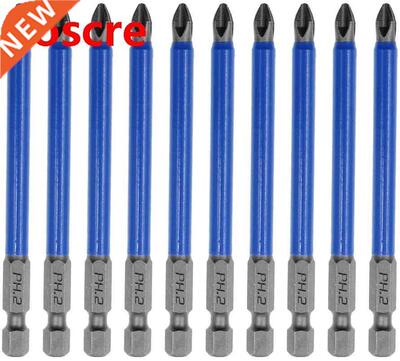 10Pcs 90mm PH2 Cross bit drill Head Screwdriver Bits Hand To