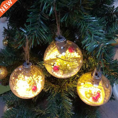 Creative Christmas Decoration Ball with Lights Round