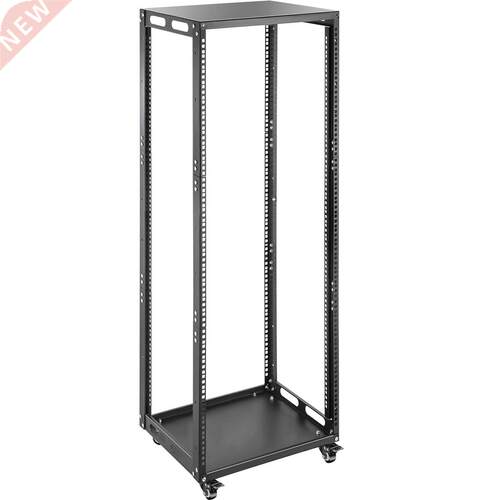 VEVOR 4 Post Open Frame Server Rack 25 U Design Cold-Rolled