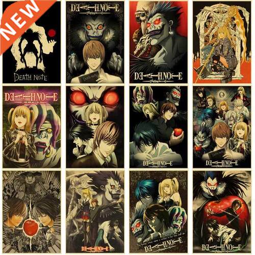 Buy  Get 4 Japan Anime Series Death Note Posters Retro Kraf