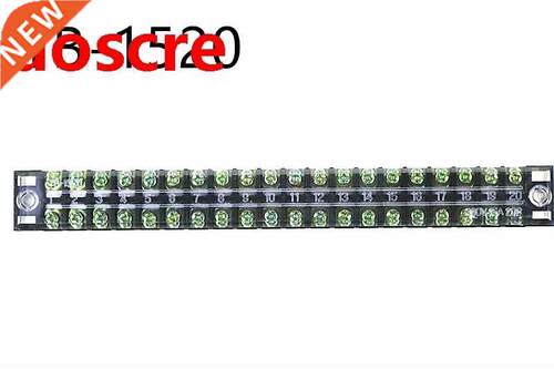 TB-1520 Fixed Terminal Block 600V 15A 20P Screw Terminal Bar