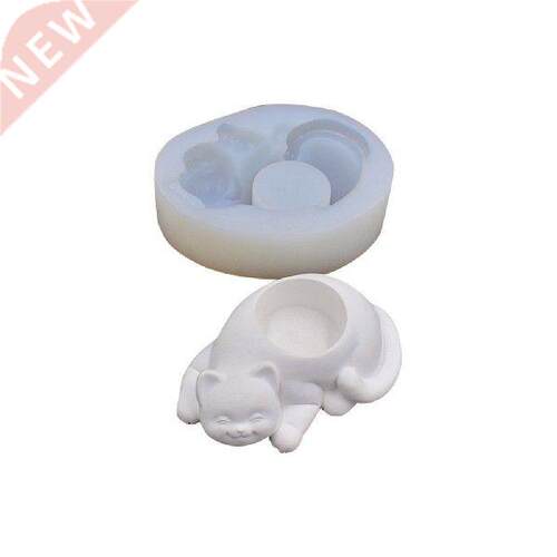 Cat Shape Silicone Flower Pot Mold  Cactus Succulent