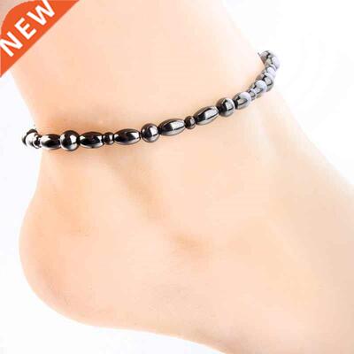 Magnetic Slimming Anklet Bracelet Black Gallstone Weight Lo