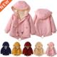 Outdoor Jackets Girls Children Minnie Fleece Mickey Winter