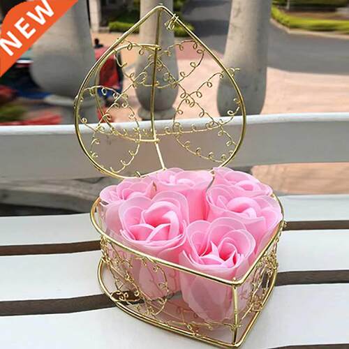 6pcs Rose Flower Petals Soap Set Birthdays Valentines Day Gi