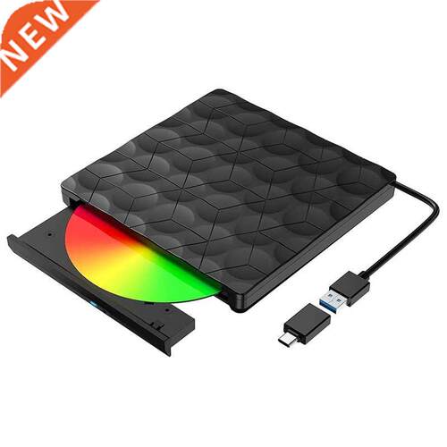 External CD DVD Drive, USB 3.0 Type C DVD Drive Portable CD/