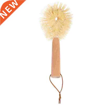 1pc Brush Wooden Bottle Brush Dish Scrub Brush Dry Brush