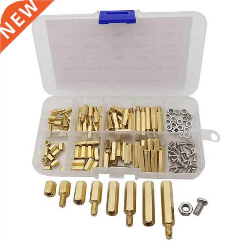 120Pcs/Box M3 Brass Standoff Spacer Male Female Hex Column S