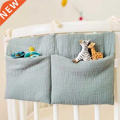 Baby Bedside Storage Bag Baby Crib Organizer Hanging Bag for