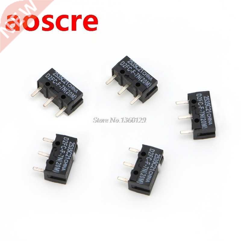 5 Pcs D2FC-F-7N 20M Micro Switch For Mouse Replacement Subst