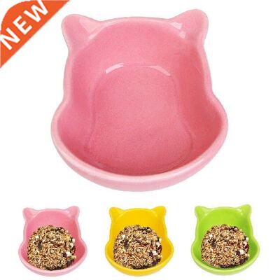 Hamster Ceramic Bear Head Pet Bowl Food Water Snack Feeder