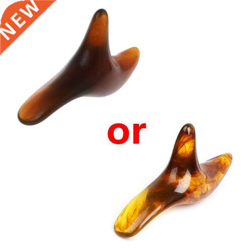 Amber Resin Wax Triangle Foot Feet Massager Gua Sha