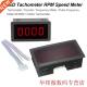RPM Speed Hall Red Proximity Digital Tachometer LED Meter