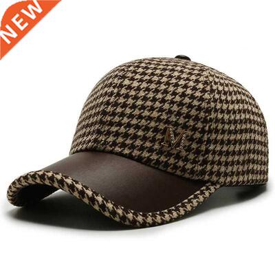 2022 Black Brown Houndstooth Baseball Caps For Men Women Ret