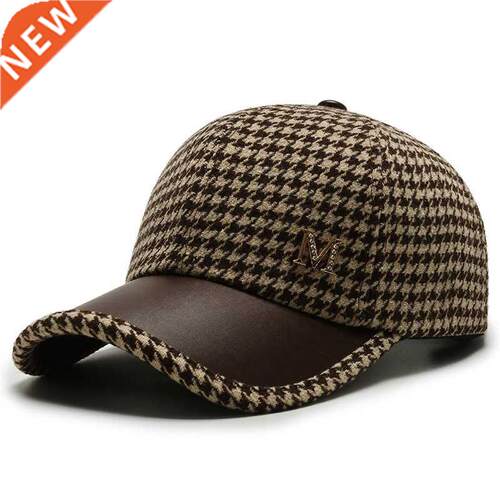 2022 Black Brown Houndstooth Baseball Caps For Men Women Ret