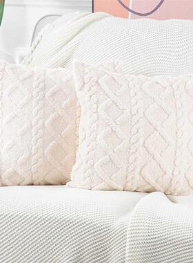 Decorative Home Pillows Retro Fluffy Soft Throw Pillow Cover