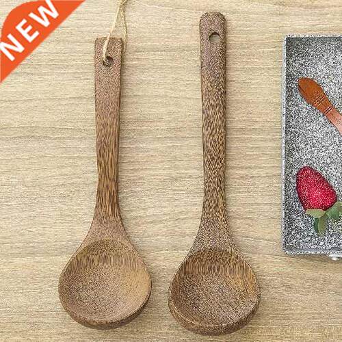 Wooden soup spoon chicken wing wood lacquer long handle