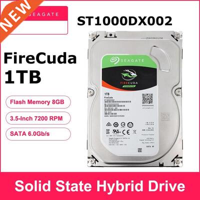 Seagate 1TB FireCuda ST1000DX002 3.5 inch Gaming SSHD(Solid