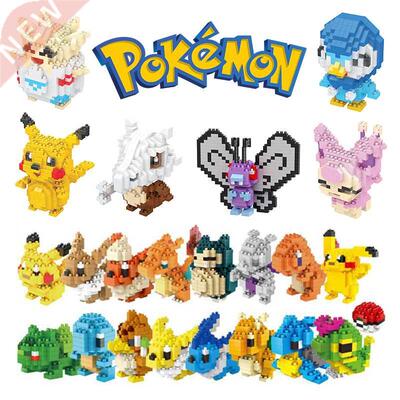 Multiple Styles Pokemon Small Building Blocks Toy Pikachu Ee