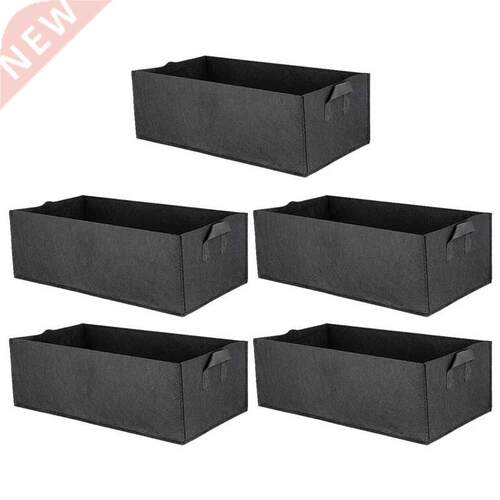 5 Pack Fabric Raised Garden Bed,Square Garden Flower Grow Ba