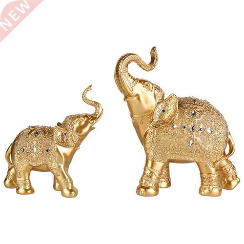 2Pcs/Set Animal Statue Eco-friendly Fadeless Resin Desktop