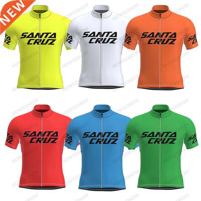 Vintage Cycling Jersey Men Santa Cruz Summer Bike Clothing W