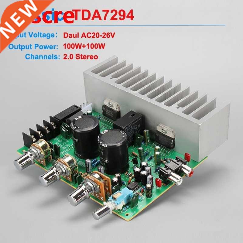 2*100W Dual TDA7294 JRC4558 preamplifier Hifi Audio Amplifie