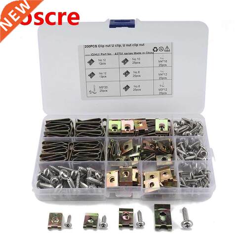 110/200/300pcs U-shaped Reed Nut Clip Nut is Suitable for Ca