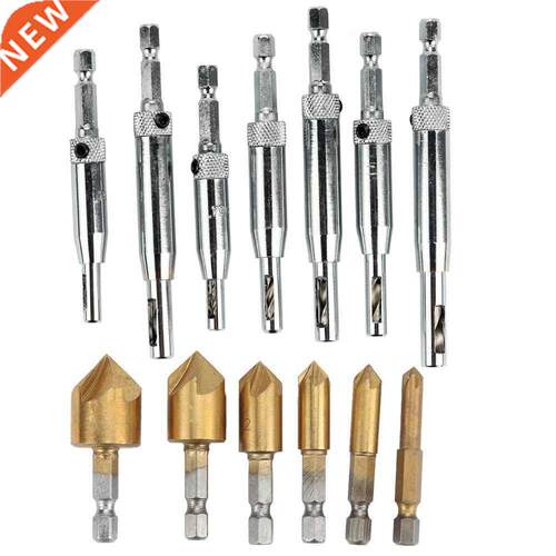 Center Hinge Drill Bit Core Tapper Countersink Drill 1/4 inc