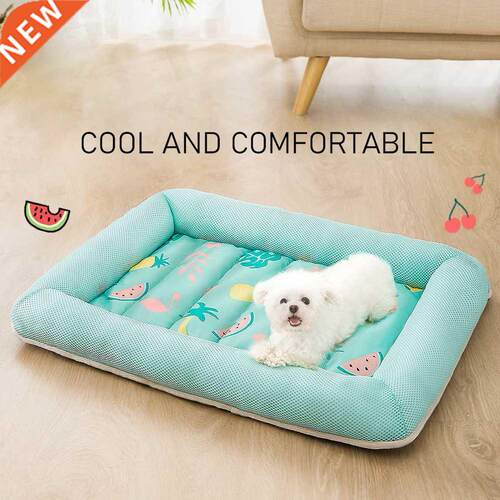 Canvas Cotton Home Pet Ice Pad Summer Cooling Mat Dog Beds C