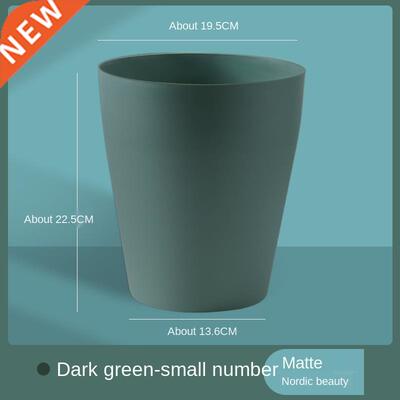 Simple round Trash Can Home Creative Kitchen Trash Bin