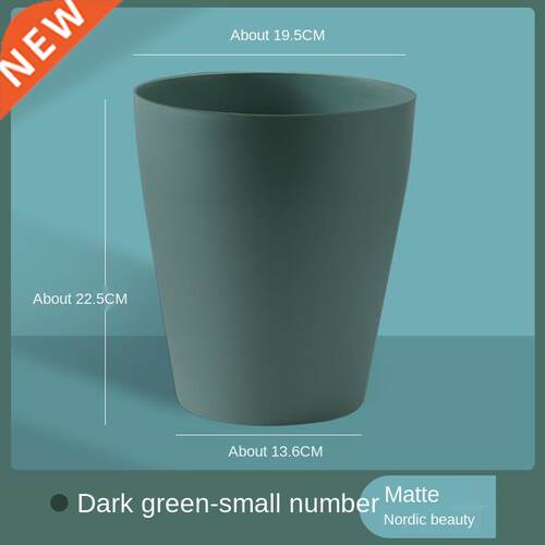 Simple round Trash Can Home Creative Kitchen Trash Bin